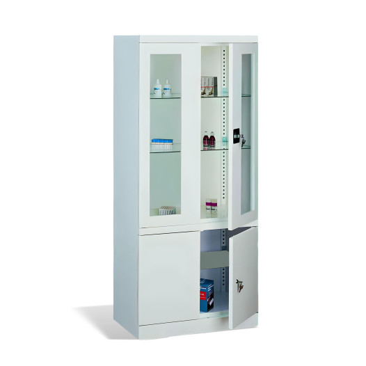 #03 MEDICINE PLUS GLASS – Nemocničná skrinka na lieky, 1800/800/435 mm