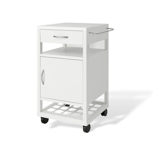 #03 BEDSIDE WHITE – Kovový nočný stolík