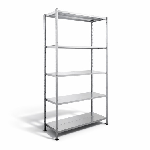 Policová zostava s 5 policami.