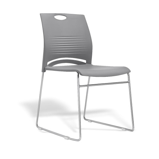 Ergonomická jedálenská stolička, sivá