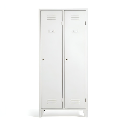 2-dverová šatníková skriňa na nožičkách s prepážkou (demont)