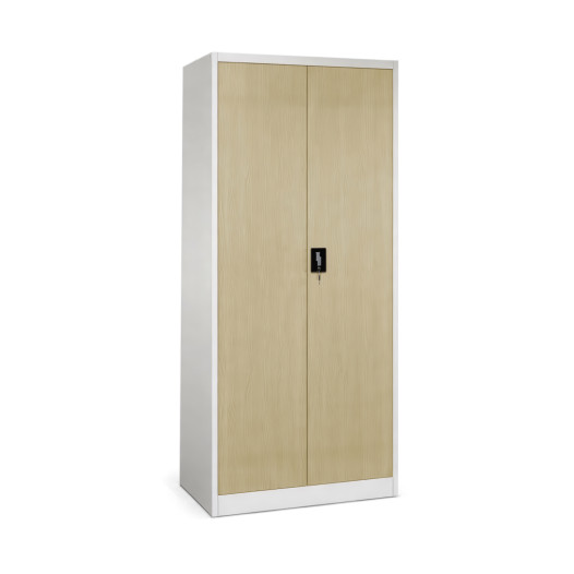 Kancelárska skriňa s imitáciou svetlého dreva, 4 police