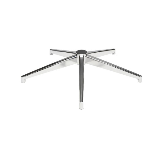 Chrómový päťramenný kríž pre kancelársku stoličku, 320 mm