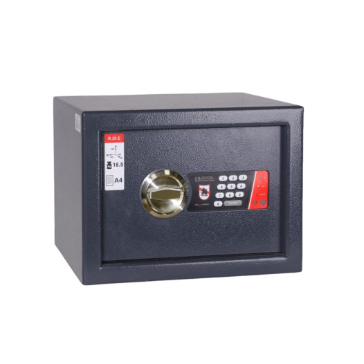 #17 MINISAFE R26 ELECTRO – Bezpečnostná schránka čierna, 350 x 260 x 260 mm
