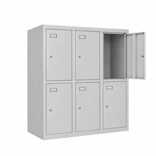 #03 BOXES 6 MINI - 6-priehradková skriňa na úschovu cenností, nízka