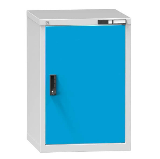#29 CONT S2 MEDIUM BLUE – Malá dielenská skriňa s 2 policami, modrá, 840x578x600 mm